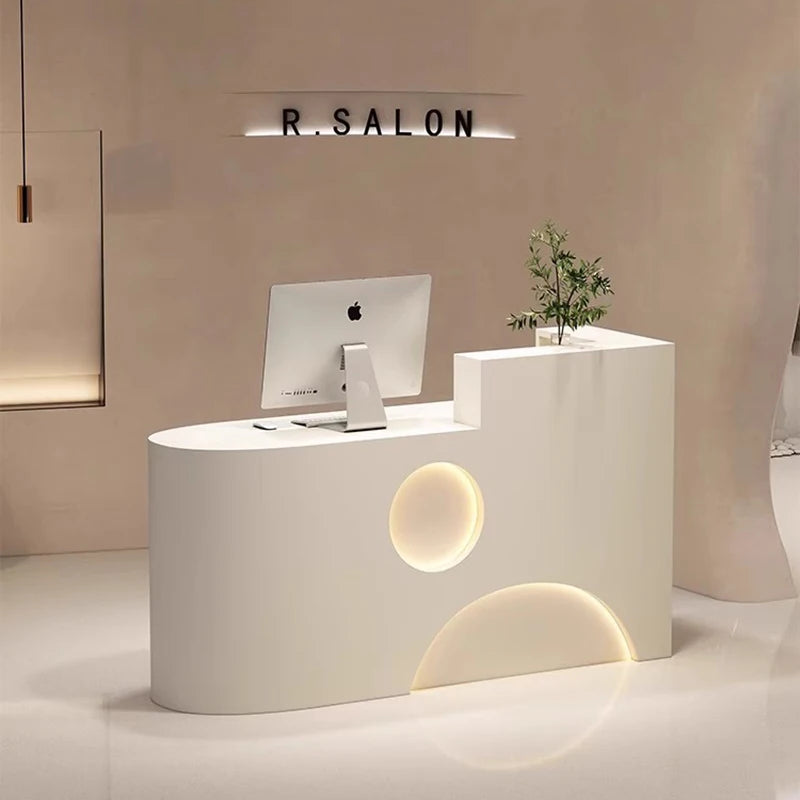 Modern Reception Desk and Long Counter