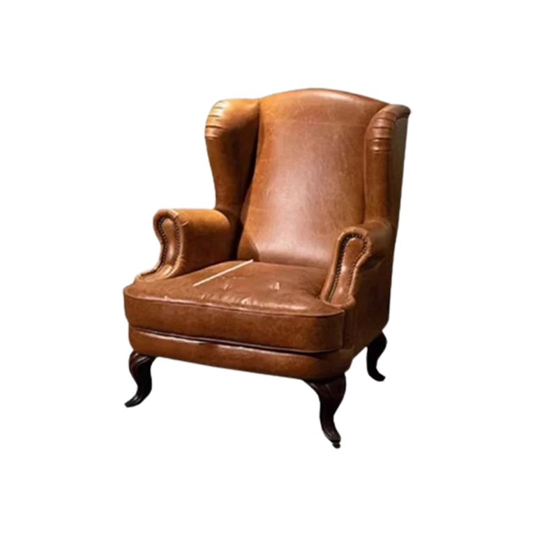 Wood Armrest Living Room Chairs Nonslip Relax Comfy Modern Nordic Floor Chairs Single Back Support Fauteuils De Salon Furniture