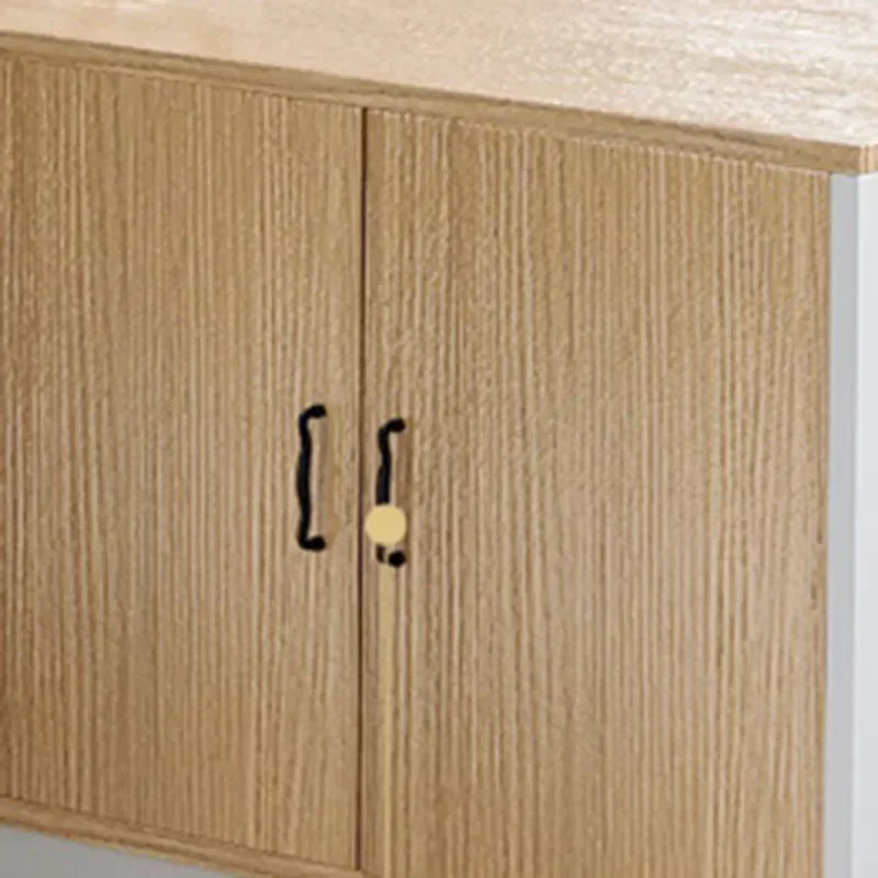 L-Shaped Corner Office Desk with Drawers