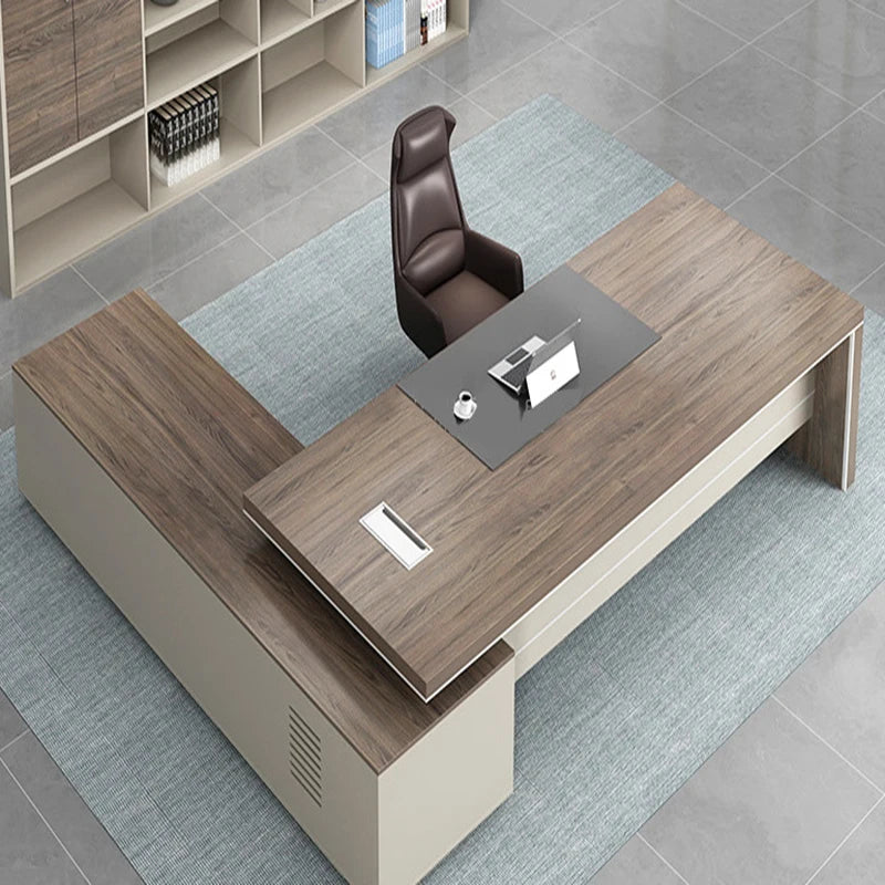 Multifunctional L-Shaped Office Desk