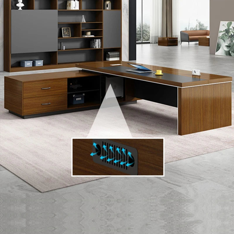 L-Shaped Executive Desk