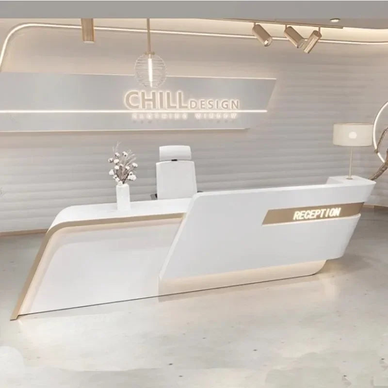 Luxury Reception Desks and Cashier Tables for Small Stores, Beauty Institutes, Salons, and Café