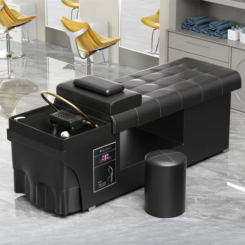 Water Circulation Shampoo Chair Hair Therapy Women Professionals Hairwash Bed Styling Stations Haar Wasch Liege Spa Furniture