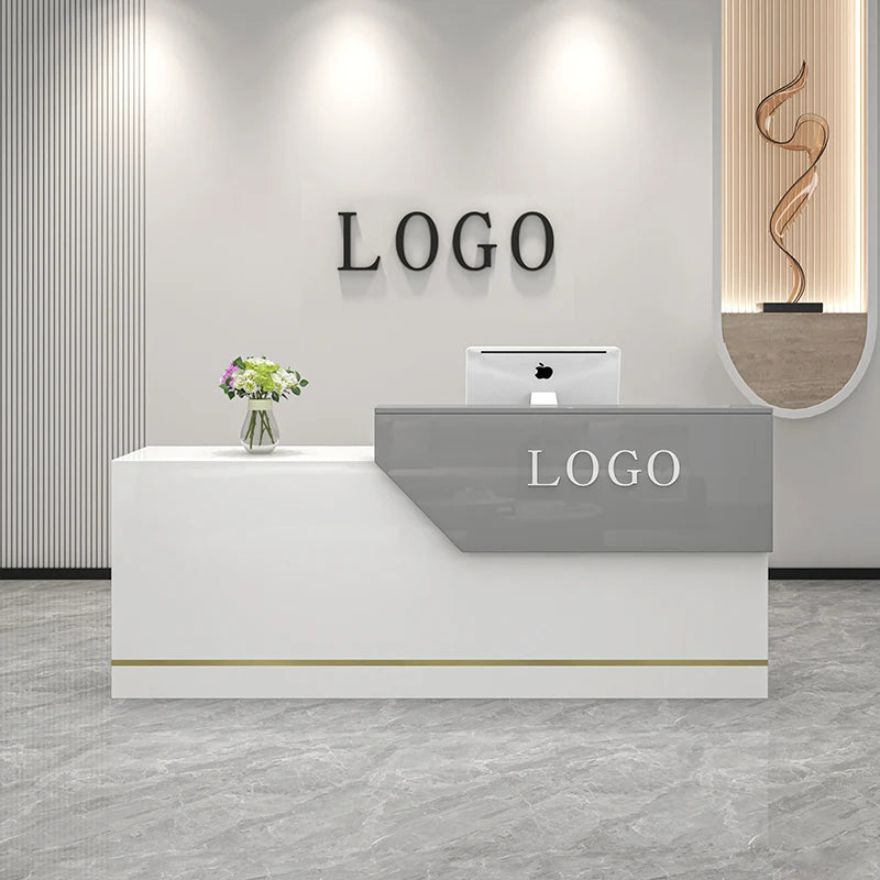 Luxury Reception Counter and Table—Aesthetic Bureau Furniture
