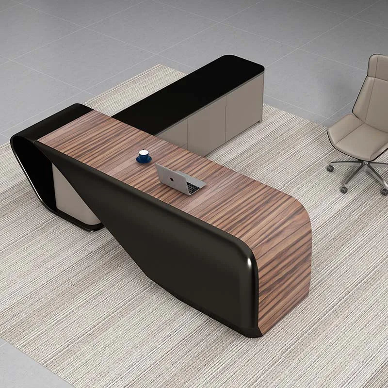 Luxury L-Shaped Executive Desk for Office