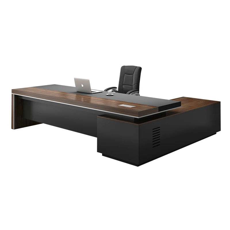 Executive Simple Minimalist Desktop L-Shaped Desk