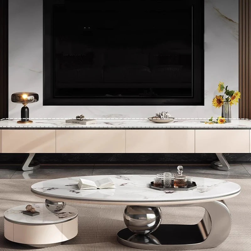 Light Luxury Rock Slab Coffee Table