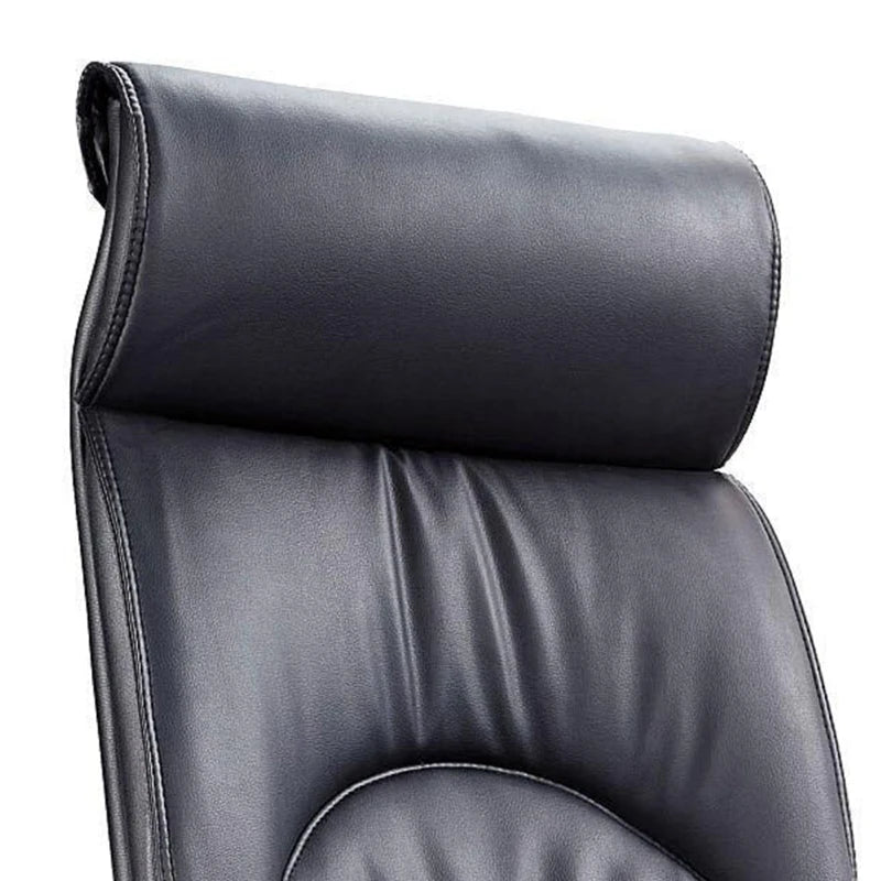 Modern Executive Lounge Chair: Leather Armchair for Office