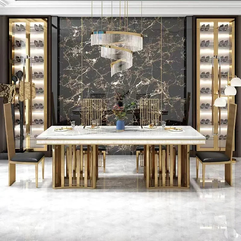 Luxury Modern Dining Table and Chair Set