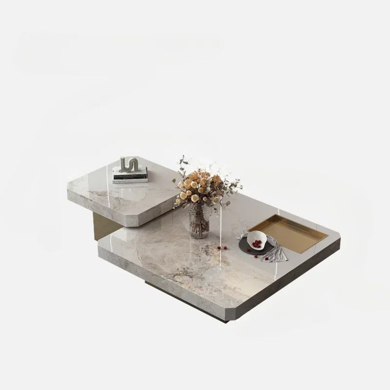 Minimalist Italian Marble Square Coffee Table