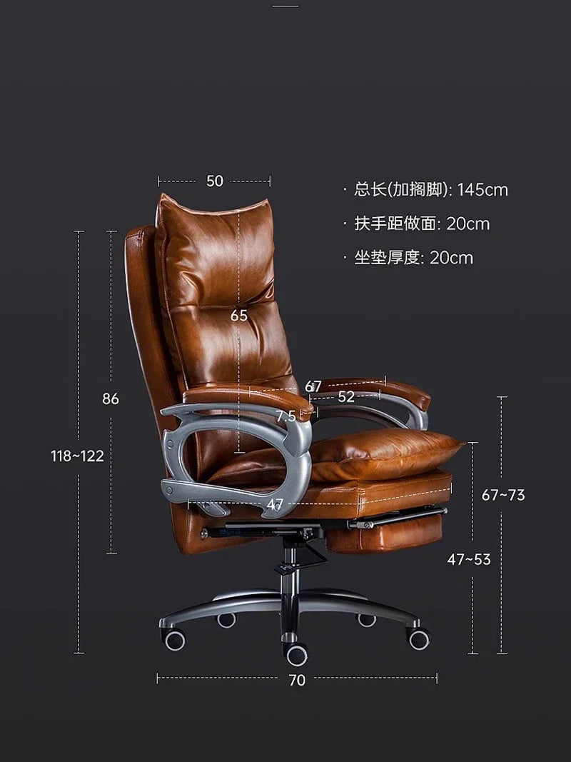 Senior Lazy Gaming Chair Sofa Gaming Leather Recliner Massage Home Boss Chair Executive Sillas De Oficina Office Furniture