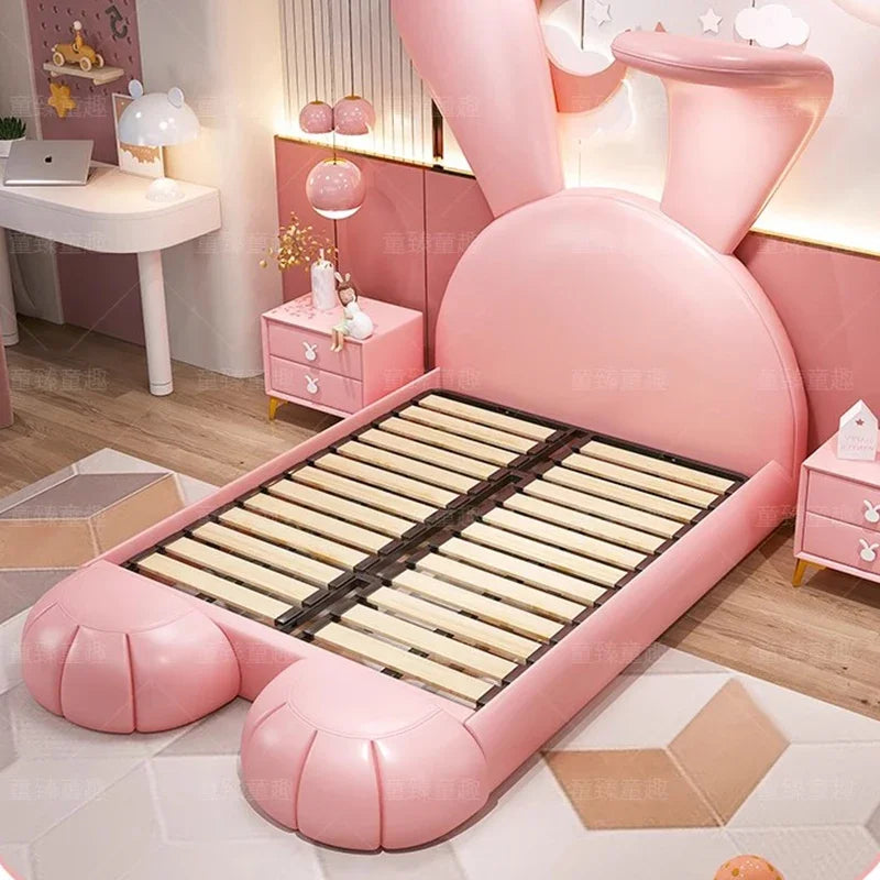 Modern Girls Bed Tatami Design Bedroom Queen King Size Children Bed Princess Sleeping Safe Letto Matrimoniale Unique Furniture