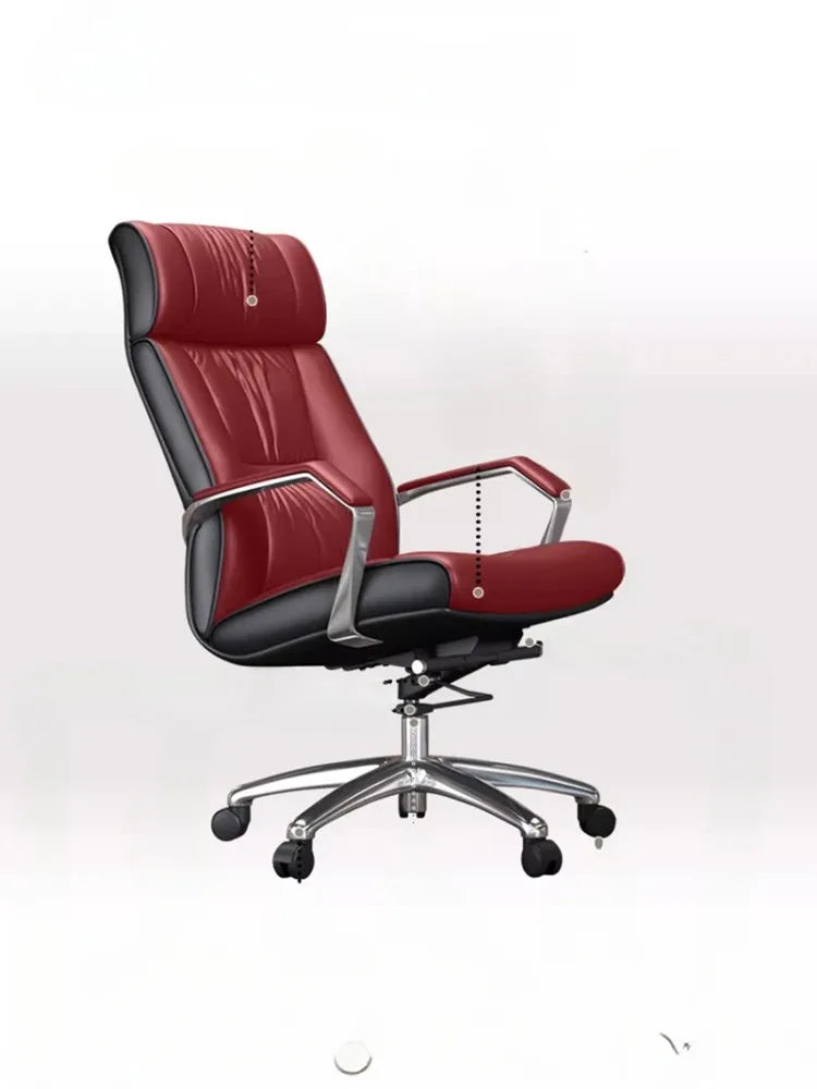 Leather Office Chair for Clerks and Senior