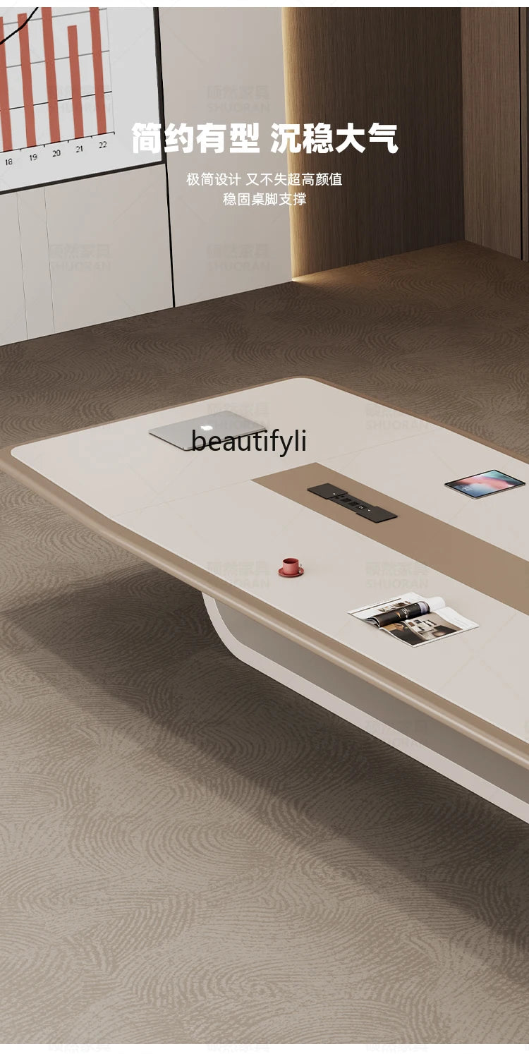 Modern creative paint conference table, available in large and medium sizes
