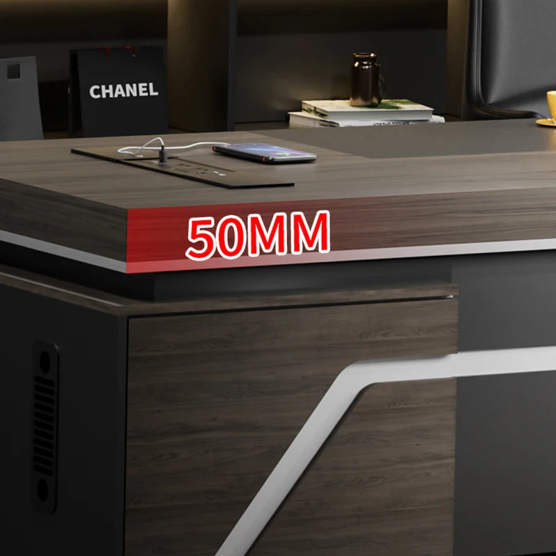 Kawaii wooden L-Shaped Desk desk