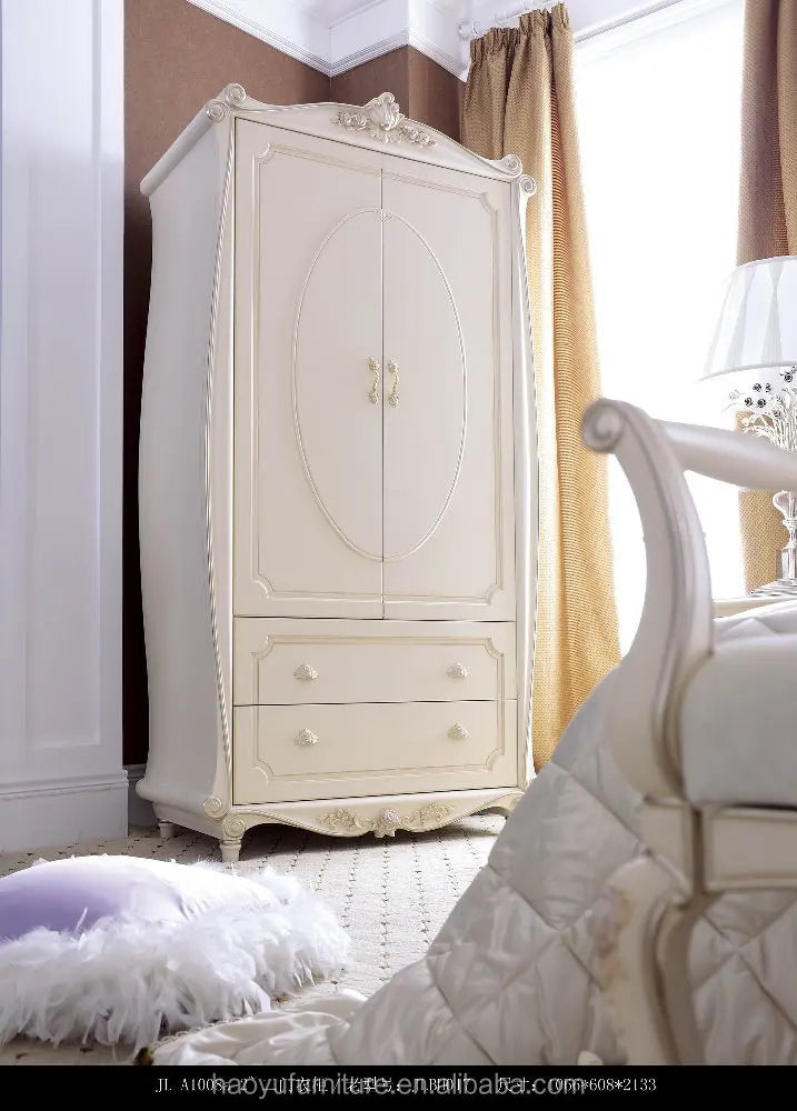 Antique Luxury High Quality Solid Wood Wardrobe