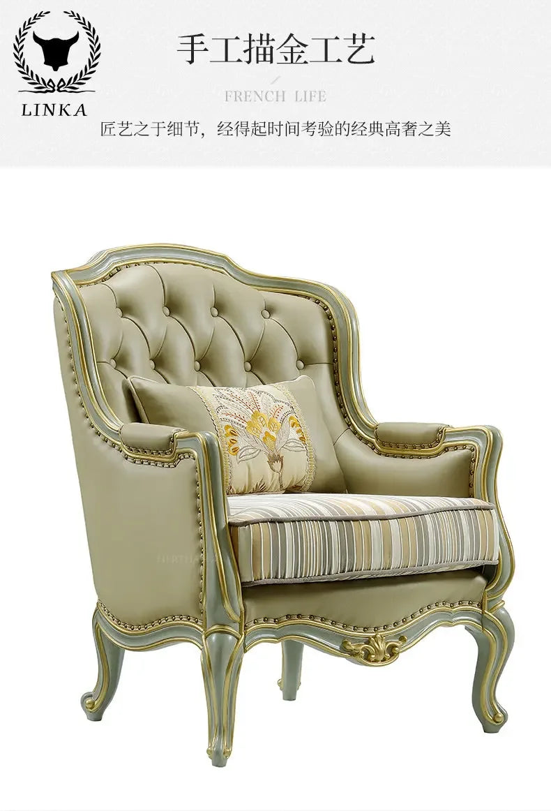 European Leisure Leather Table and Chair Set