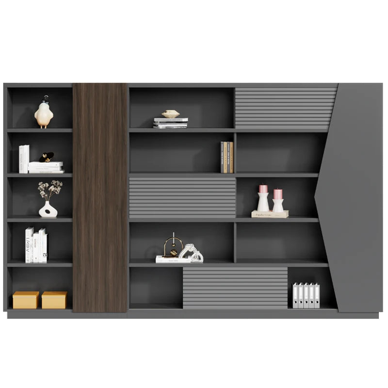 Doors Open Filing Cabinet Wooded Italian Storage Display Office Cupboards Stand Rangement Armoires De Salon Modular Furniture