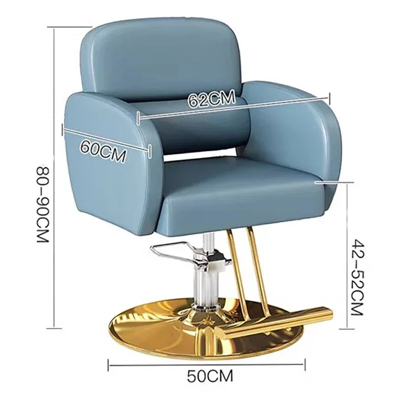 Luxury Vintage Barber Chair Personalized Black Aesthetic Lifter Barbershop Chair Beauty Saloncadeira De Barbeiro Furniture