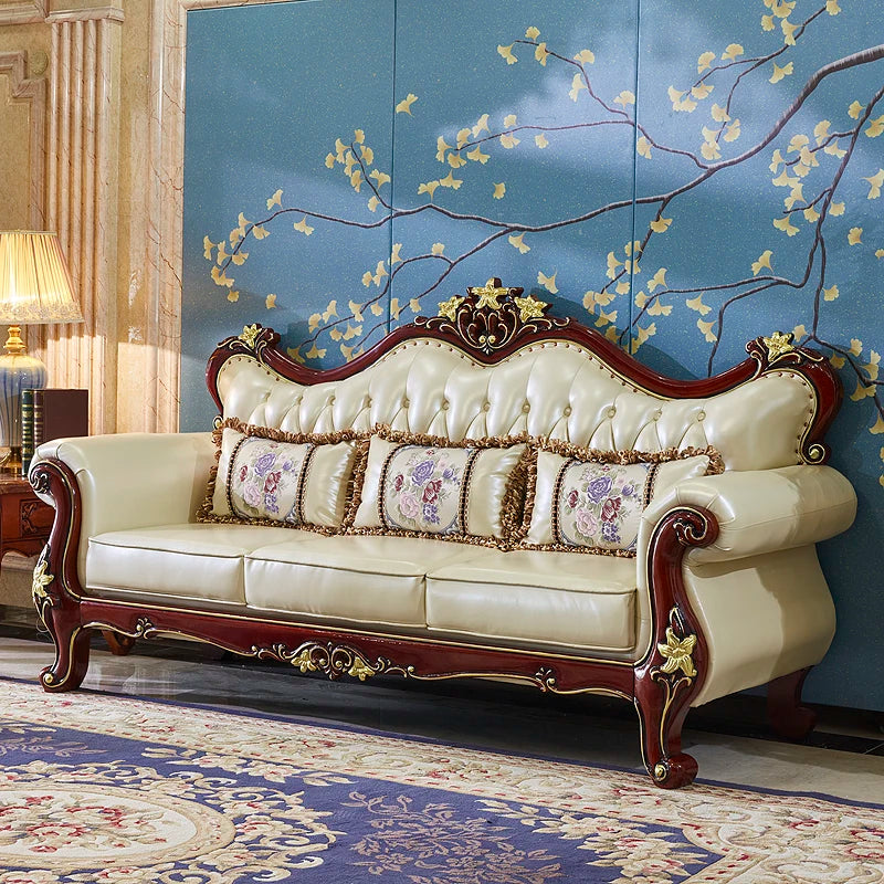 Designer Wood Sofa Chair – Unique Cushion Luxury Recliner in Leather, Nordic Style for Living Room