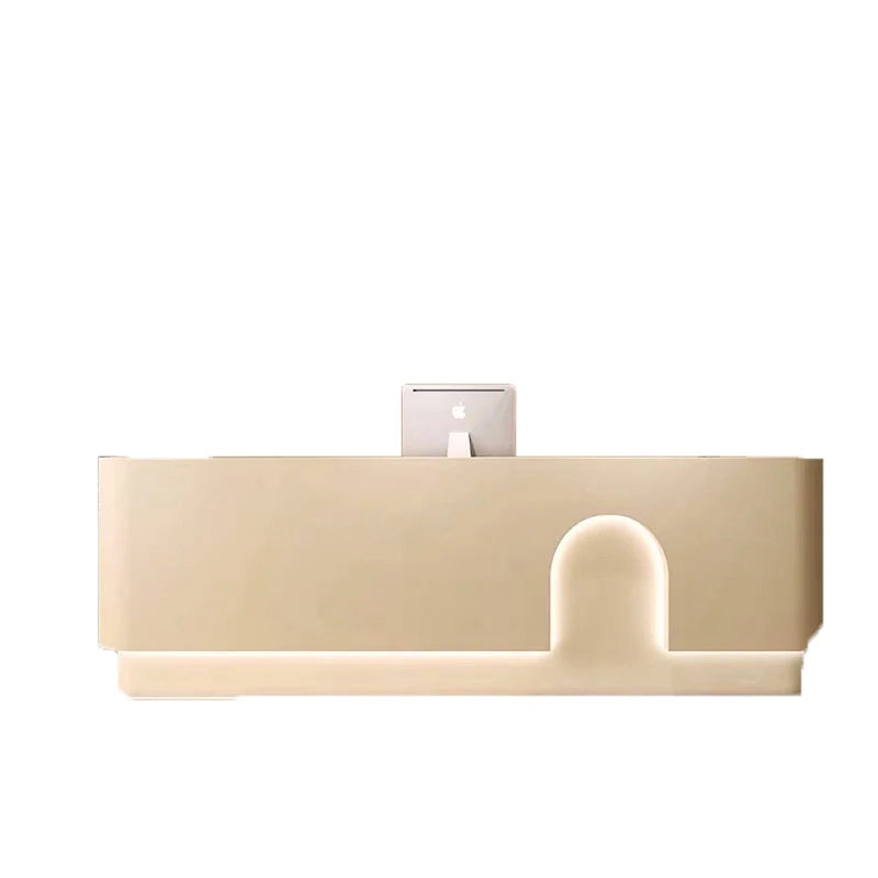Restaurant Furniture Hairdressing Reception Desk Spa Counter Cosmetics Luxury Receiption Front Clothes Shop Service Long Salon