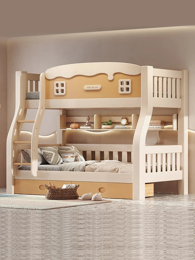 All Solid Wood Bunk Beds; Economical Upper and Lower Design