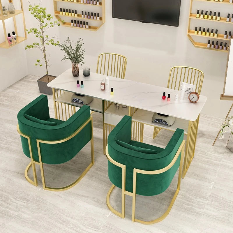 Corner Table Professional Nail Manicure Tables Arm Rest Nails Salon Furniture for Beauty Salon Portable Desk Pedicure Chairs Gel
