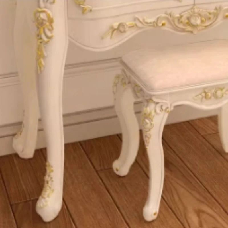 Nordic Luxury Drawer Mirror Vanity Dresser