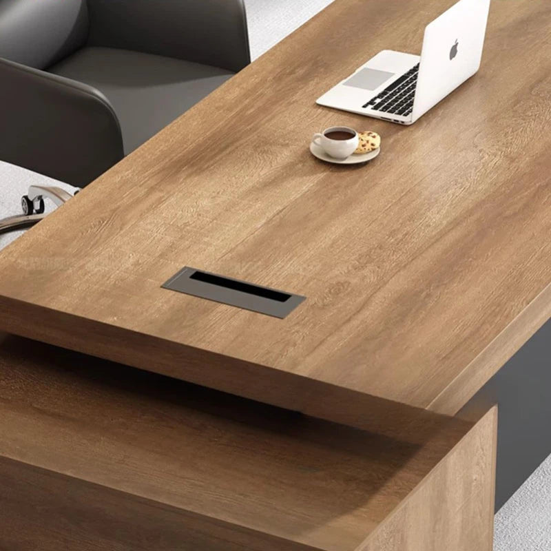 Boss L-Shaped Desk – Gaming Room & Office Furniture, Computer Table for Study, Modern Writing Escritorio, Executive Office Desk