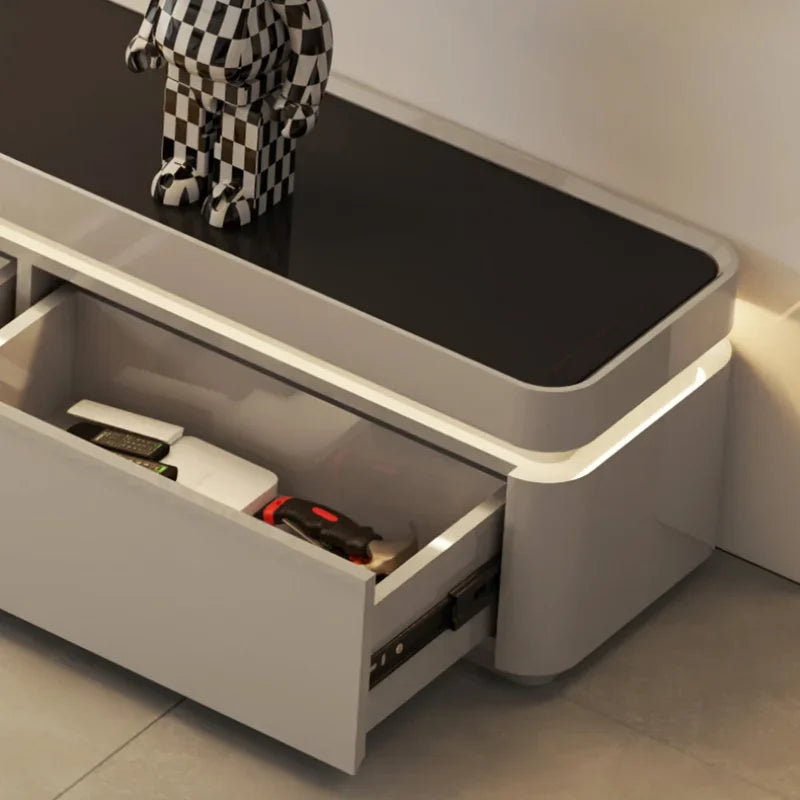 Luxury Wooden TV Stand – Modern Entertainment Center and Monitor Cradle