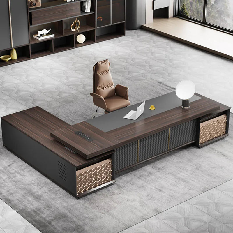 Storage Modern Office Desk Corner Writing Computer Console Laptop Drafting Office Desk Study Scrivania Tavolo Furniture HDH