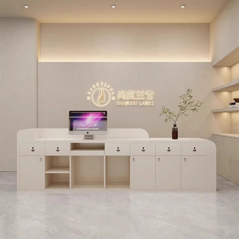 Luxurious Reception Counter for Stores and Salons