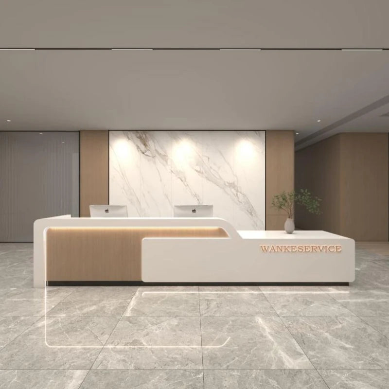 Luxury Reception and Office Desks—Modern Cashier and Aesthetic Furniture