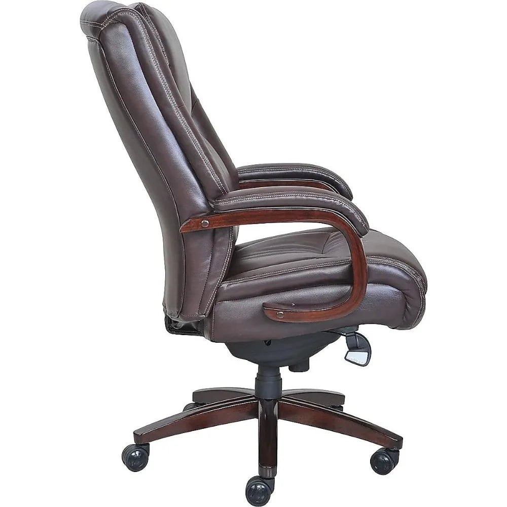Office Chair,Traditional High Back with Upholstered Seat and Built-in Lumbar Support,Ergonomic,Composite Leather Executive Chair