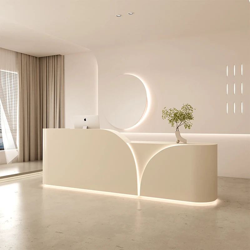 Aesthetic Reception Furniture—Spa Checkout Counter