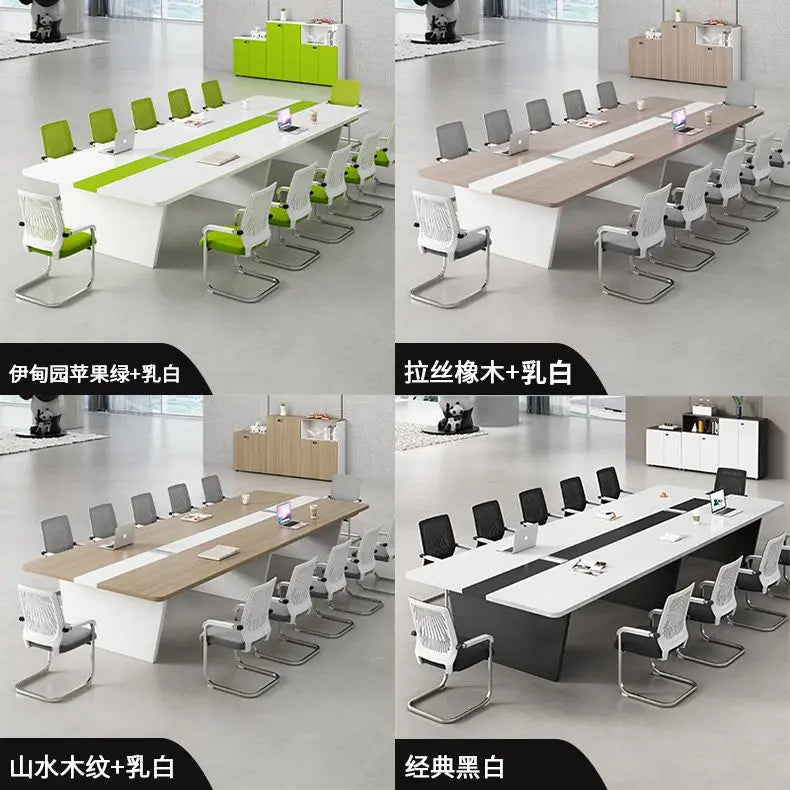 Long conference table for 10—simple, modern design ideal for training and negotiations