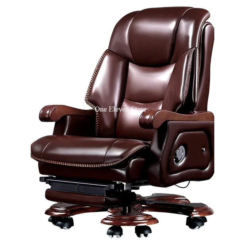 Writing Office Chair Recliner Leather Gaming Comfy Ergonomic Chairs Relaxing Individual Armchair Chaise De Bureaux Relax Pc