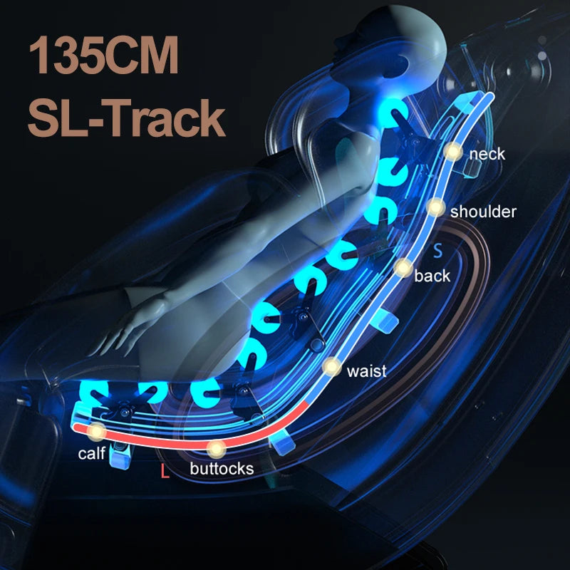 Jare v6 Full Body Airbag U-Shaped Pillow Zero Gravity Thai Smart Massage Chair