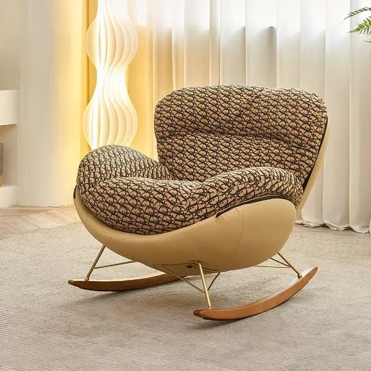 Lazy Leisure Lounge Chair – Light Luxury Snail Rocking Chair