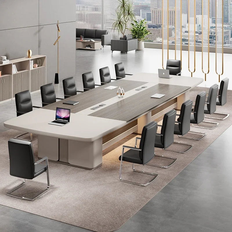 Large conference table, simple conference room reception table, long strip work table, meeting and negotiation table