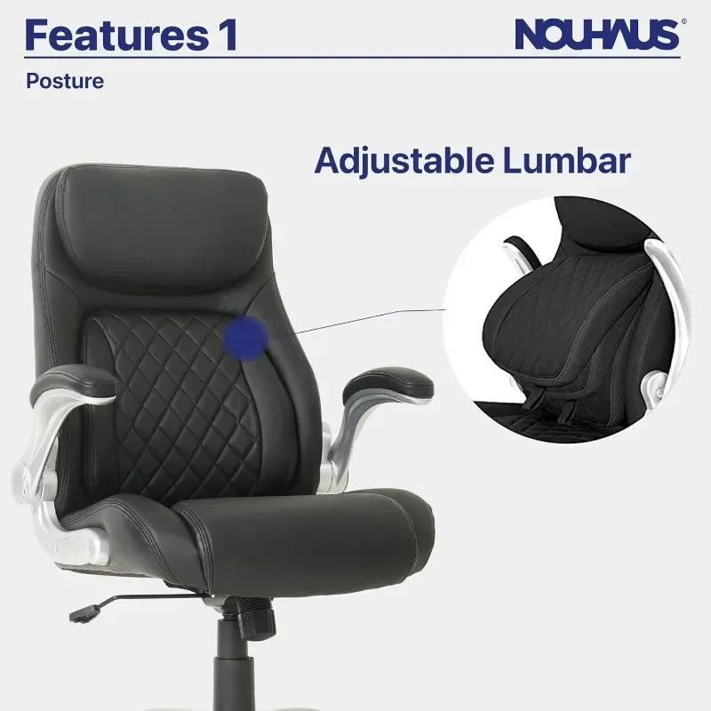 Ergonomic PU Leather Office Chair