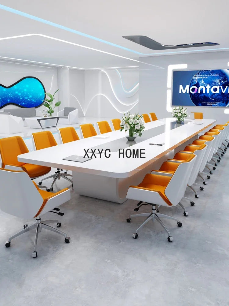 Modern Large Office Training Negotiation Table Long Table and Chair Combination