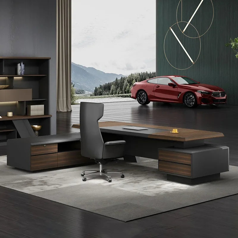 High-End Boss Desk – Modern, Simple Luxury Manager&