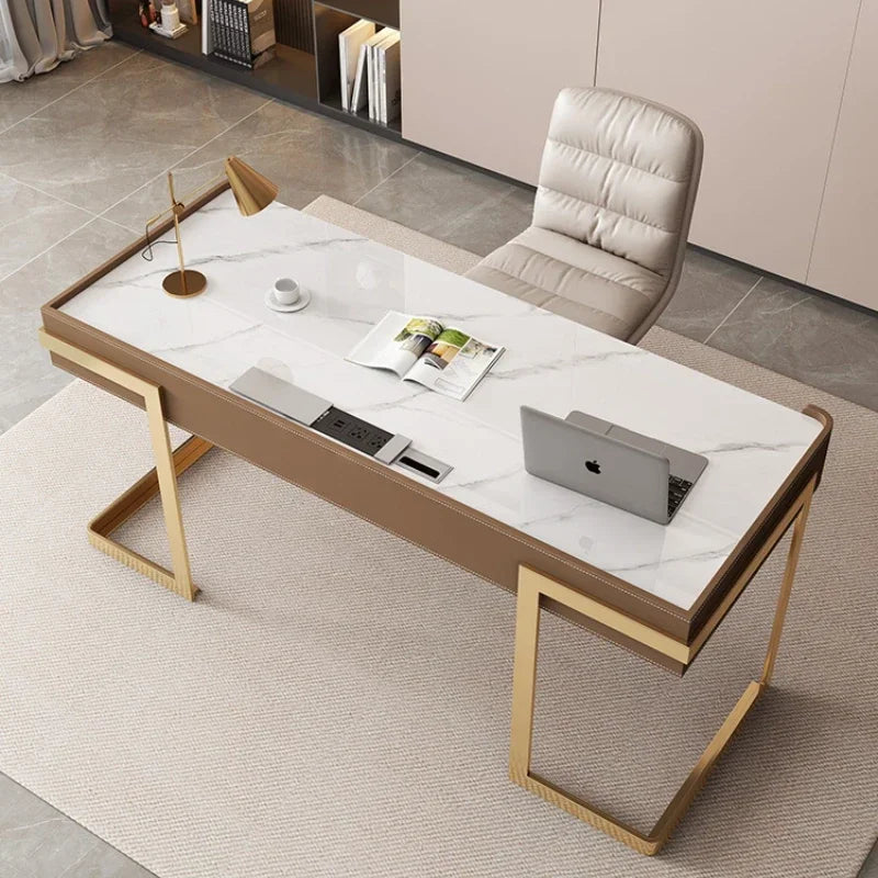 Luxury Modern Laptop Office Desk Standing Drawer Organizer Executive Home Computer Desks Gaming Reading Mesa Oficina Furniture
