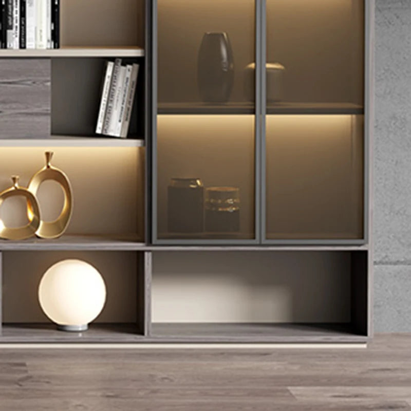 Industrial Metal Booksellers Display Cabinet – Living Room Storage Organizer and Bookshelf.