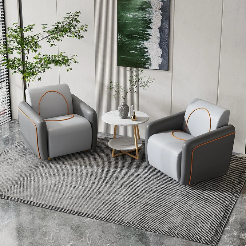 Single Bedroom and Living Room Armchair in PU Leather