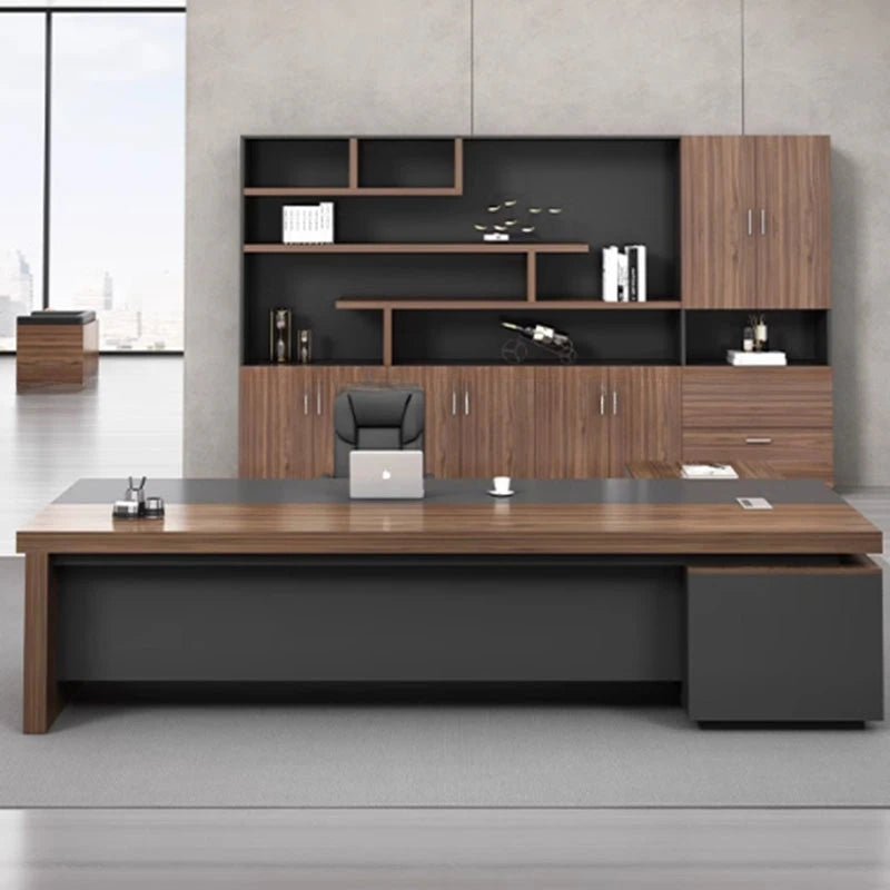 Luxury L-Shaped Corner Office Desk