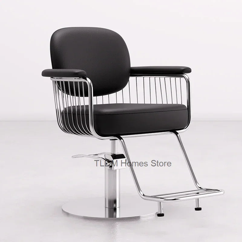 Barbershop Beauty Chair – Reclining Barber Chair, Salon Makeup Stool, Pedicure Chair, Shampoo Silla De Barbero, Tattoo Furniture