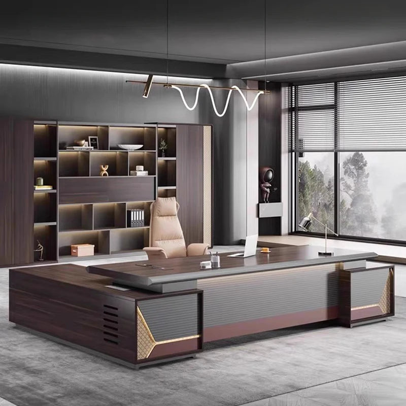 Multifunction L-Shaped Office Desk