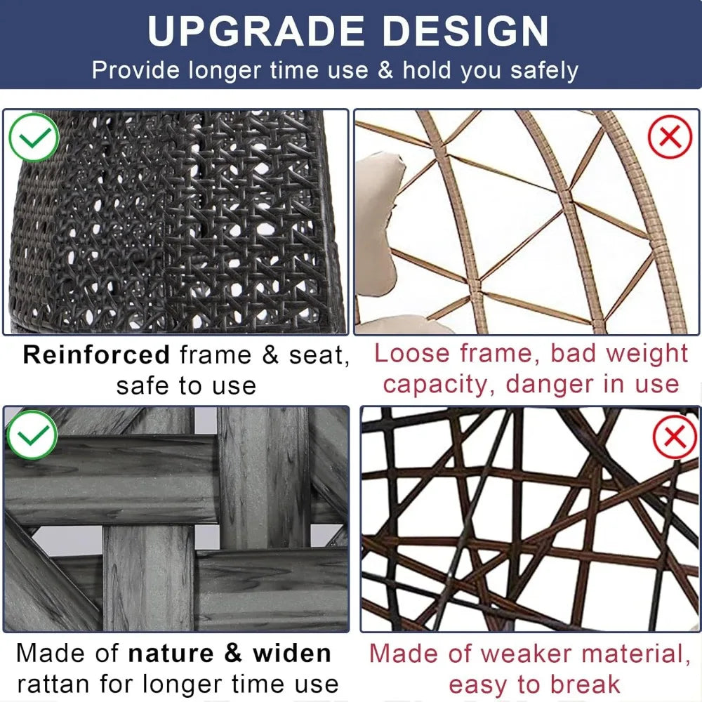 2-Person Swing Chair with Stand